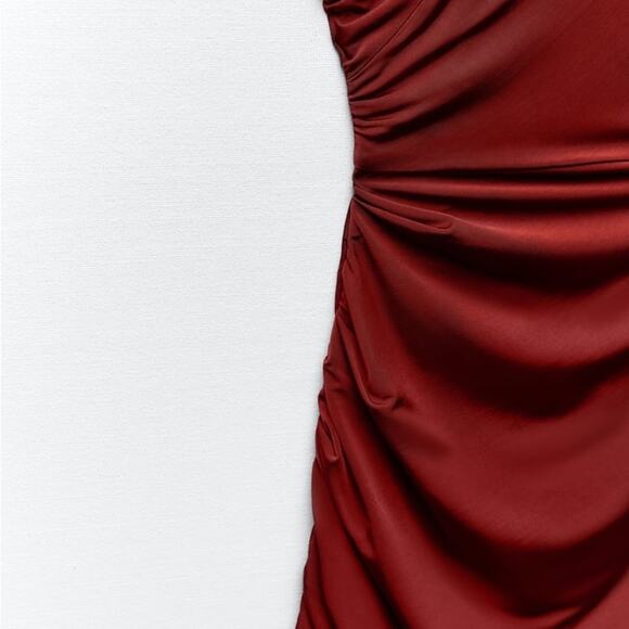 ZARA BLOGGER FAVORITE LIMITED EDITION DRAPED KNIT DRESS - Picture 15 of 15